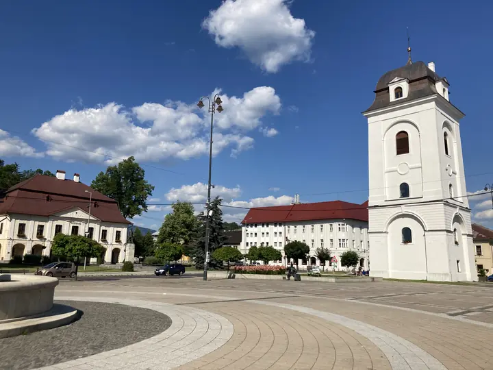Historic centre and main square of Brezno