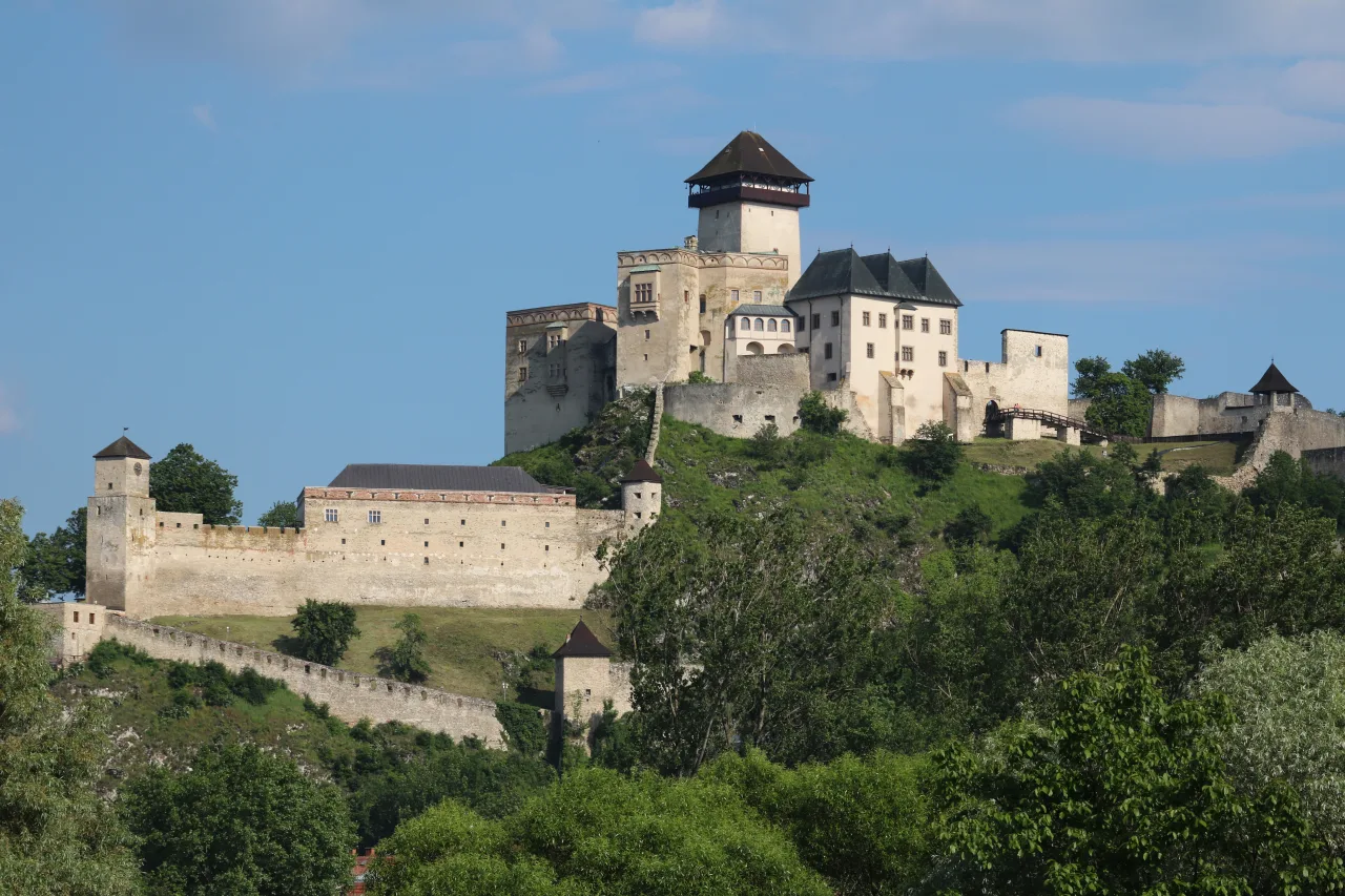 Trenčiansky hrad above the city