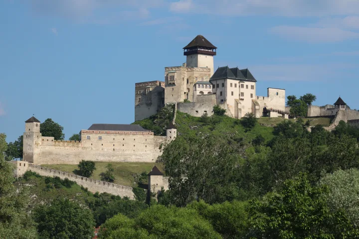 Trenčiansky hrad above the city